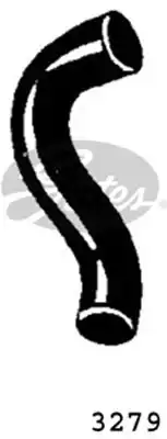 трубка системы охлаждения! Chevrolet Lanos 1.5 05>, ZAZ Chance/Lanos, Daewoo Nexia 1.6 97> 3279 GATES