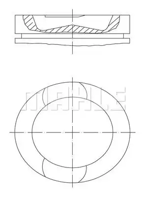 поршень !VOLVO D11, RVI DXI11 EURO3/4/5 209 73 00 MAHLE