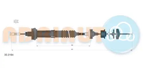 Трос сцепления ADRIAUTO 35.0164