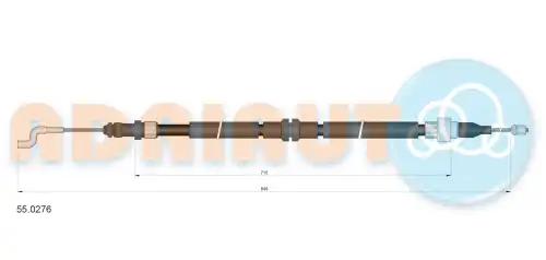 Трос ручного тормоза ADRIAUTO 55.0276