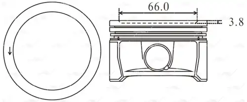 PN51480 PN-51480 поршень STD VW 1.6i 16V CLRA AUTOWELT