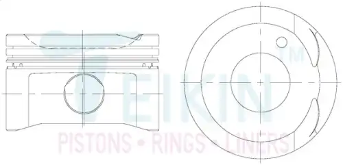 TEIKIN Поршень двигателя с пальцем 1шт 46356-075