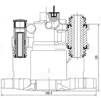 Суппорт тормозной TRIALLI CF 052310 задняя ось справа