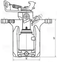 Суппорт тормозной TRIALLI CF 350137 задняя ось справа