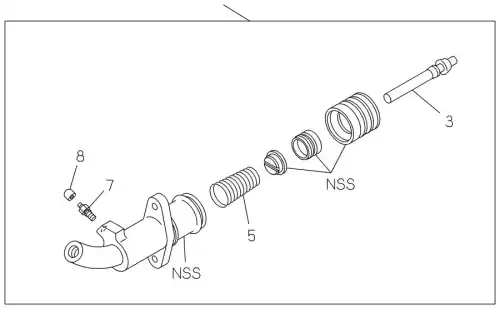 Цилиндр сцепления ISUZU 8-97148-628-1