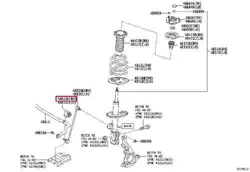 втулка стабилизатора переднего правая! Toyota Avensis T27 1.8-2.0 08>/RAV4 2.0 05> 4881505160 TOYOTA / LEXUS