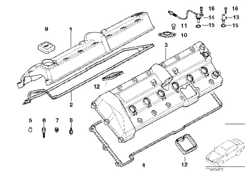 профиль уплотнительный! BMW N62/N62N/N73 11 12 7 518 420