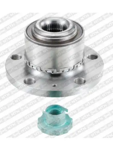 к-т подшипника! ступицы передней в сборе со ступицей Skoda Fabia 06> без ABS R178.07 SNR