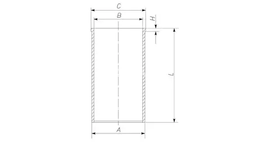 Гильза ремонтная под обработку Perkins 1103C-33/1104C-44 Euro2 d105.0(104.0) x108.55/110.0 KG7272546 KSMG