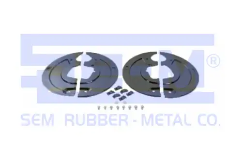 комплект щитков пылезащитных !на ось кв.балка 120 SN4218-2 16град BPW H.. 8-9т 12125 SE-M