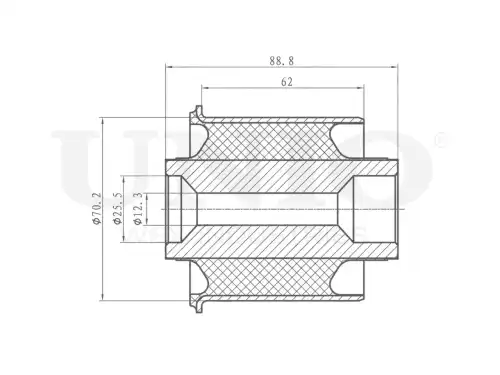 RMP-20241 С блок задней балки UNIO