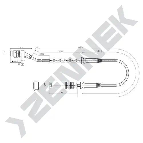 Датчик ABS ZENNEK DAS0109