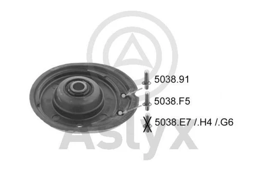 ПОДУШКА АМОРТ CIT C2/C3 02- ПЕР L/R AS-202484 ASLYX