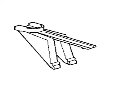 кронштейн радиатора! BMW E34 17 11 1 712 347