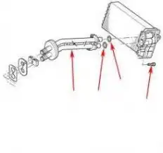 патрубок системы охлаждения!  Peugeot 206 6448 G4 PSA