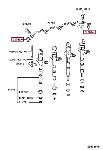 прокладка топливной трубки! Toyota 90904-30008 TOYOTA / LEXUS