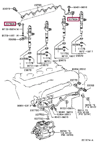 кольцо уплотн. форсунки впрыска топлива! Toyota Land Cruiser Prado 96> 9090430013 TOYOTA / LEXUS