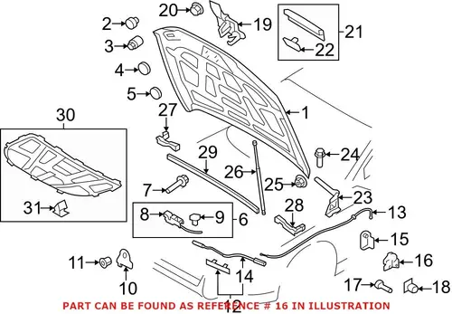 кронштейн ручки капота! Audi 8T1823633B VAG