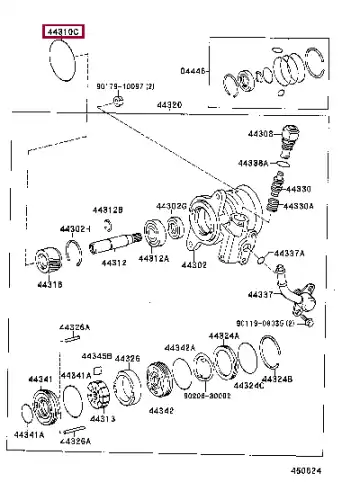 кольцо насоса ГУР! Toyota Land Cruiser 100/Hiace 9030160002 TOYOTA / LEXUS