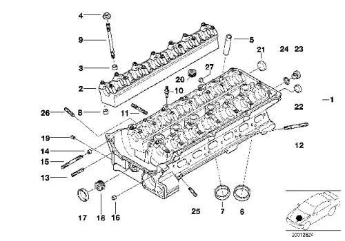 Установочный штифт !M7X95, ISO 112760 BMW 3' E46, 5' E34, E39, E60, E61, 7' E38, E65, E 07 12 9 901 481