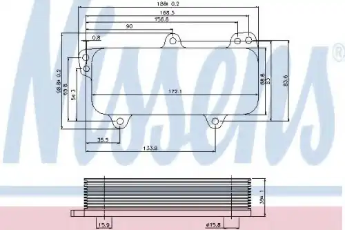 Масляный радиатор NISSENS 90684