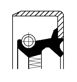 сальник полуоси! Ford Transit 2.4 00> 190 364 92B CORTECO