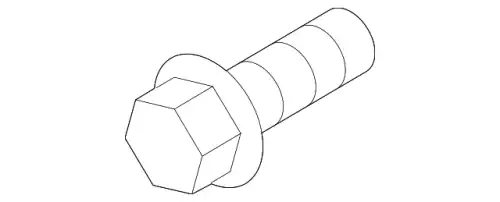 болт с полукруглой головкой! M6x20 VAG N91096801