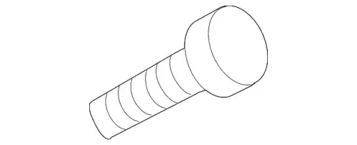 болт с цилиндрической головкой с внутр. torx! M8x20 VW N 91048804 VAG