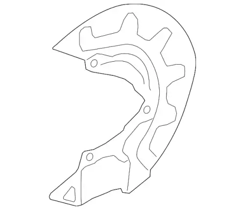 пыльник тормозного диска правый! VW Golf 12> 5Q0615312G VAG