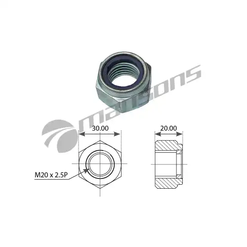 Гайка автомобильная MANSONS NLN119