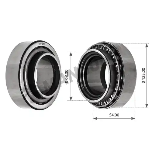 р/к ступицы! подшипники D68xD125x54/D68.2xD125x61mm перед.Volvo FL6/FM7/9/10/12/FH12/16/NH12 900348 MANSONS