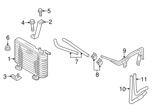 шланг масляного радиатора! Mitsubishi Outlander 2922A604