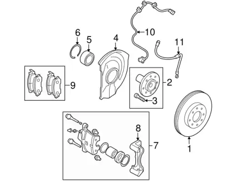 скоба переднего суппорта! Mitsubishi Lancer 07-17 4605A223