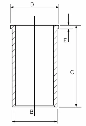 гильза 81.00! +0.50 VW LT/Transporter IV/V 2.5TDI/SDI AXD 95-10 14-020421-00 GOETZE