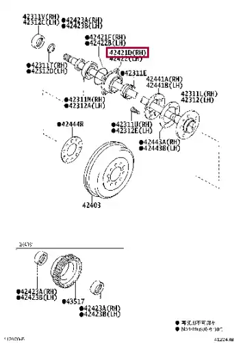 Ступица TOYOTA / LEXUS 424210K030