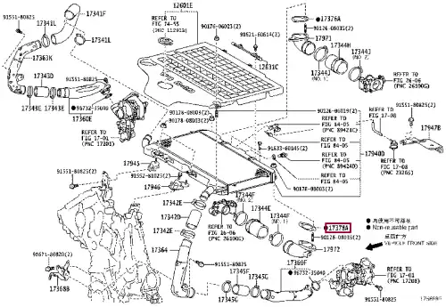 прокладка интеркулера! Toyota 17378-51010 TOYOTA / LEXUS