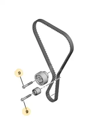 болт! ролика приводного ремня Peugeot 208 1.2 11>/2008 1.2 12>/3008 1.2 15> 1336.L1 PSA