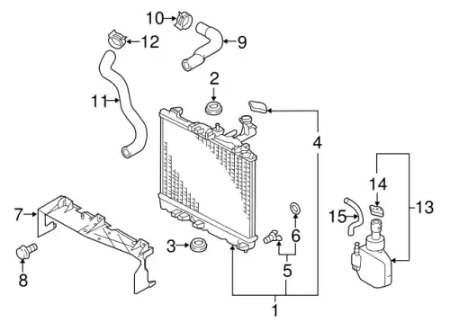 ШЛАНГ РАСШИРИТЕЛЬНОГО БАЧКА РАДИАТОРА MS600623 MITSUBISHI