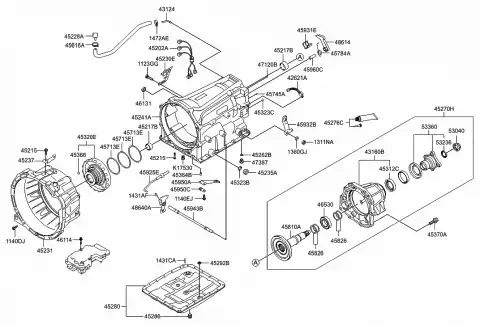 453244C000 HYUNDAI/KIA ПРОКЛАДКА АКПП 5AT MOBIS