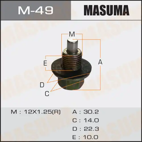 пробка масляного поддона!Nissan Pathfinder 95-04 M49 MASUMA