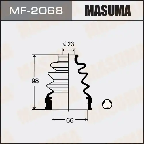 пыльник ШРУСа! Mazda Familia 90-99, Mitsubishi Lancer 91-07 MF-2068 MASUMA