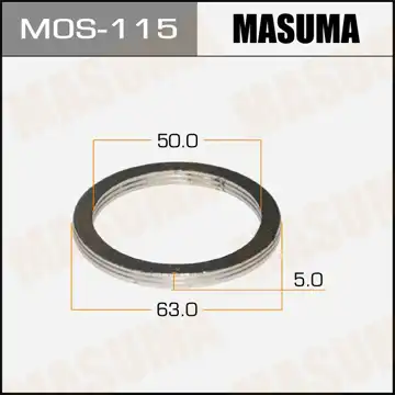 Кольцо уплотнительное автомобильное MASUMA MOS115