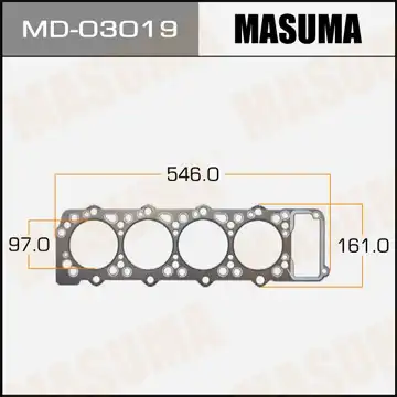 Прокладка ГБЦ MASUMA MD03019