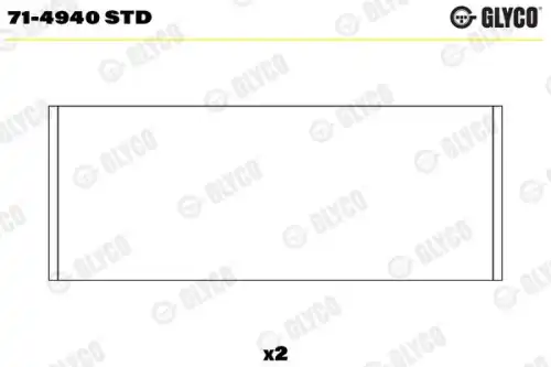 вкладыши шатунные! BE/PL (1) SPUTTER Renault Master III 2.3dCi 10> 71-4940 STD GLYCO
