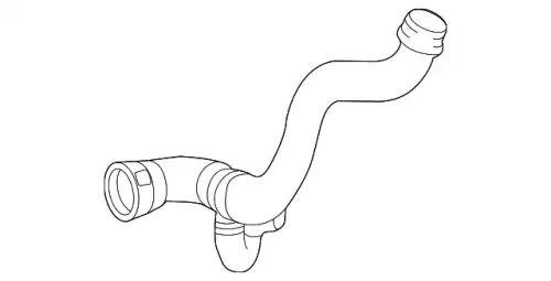 патрубок системы охлаждения! MB ML/GL/GLS/GLE 320/400/450 166 500 86 75