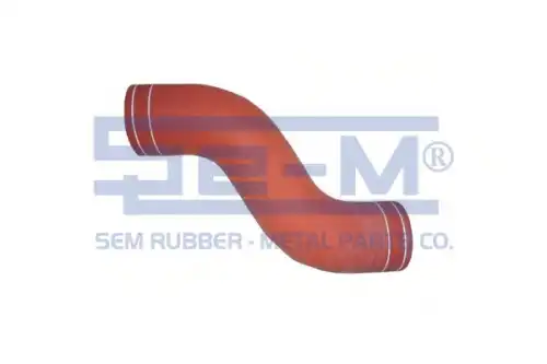 патрубок интеркулера!силикон, красный 80x325x330мм изогнутыйRVI Kerax/Premium 8903 SE-M