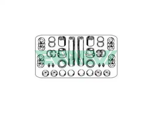 р/к шкворня на ось !(мр) с подш. 52/53x235 Omn MAN EL/EM/F2000/F90/G90/L2000/TGA/NG/SL/SM 711742 ERREVI